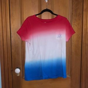 Vineyard Vines Tie-Dye Logo T-Shirt Fourth of July Memorial Day T-Shirt